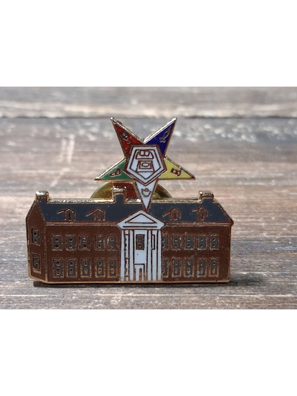 Vintage Dallas Masonic Home Pin Order of Eastern Star OES Fraternal Lapel Hat